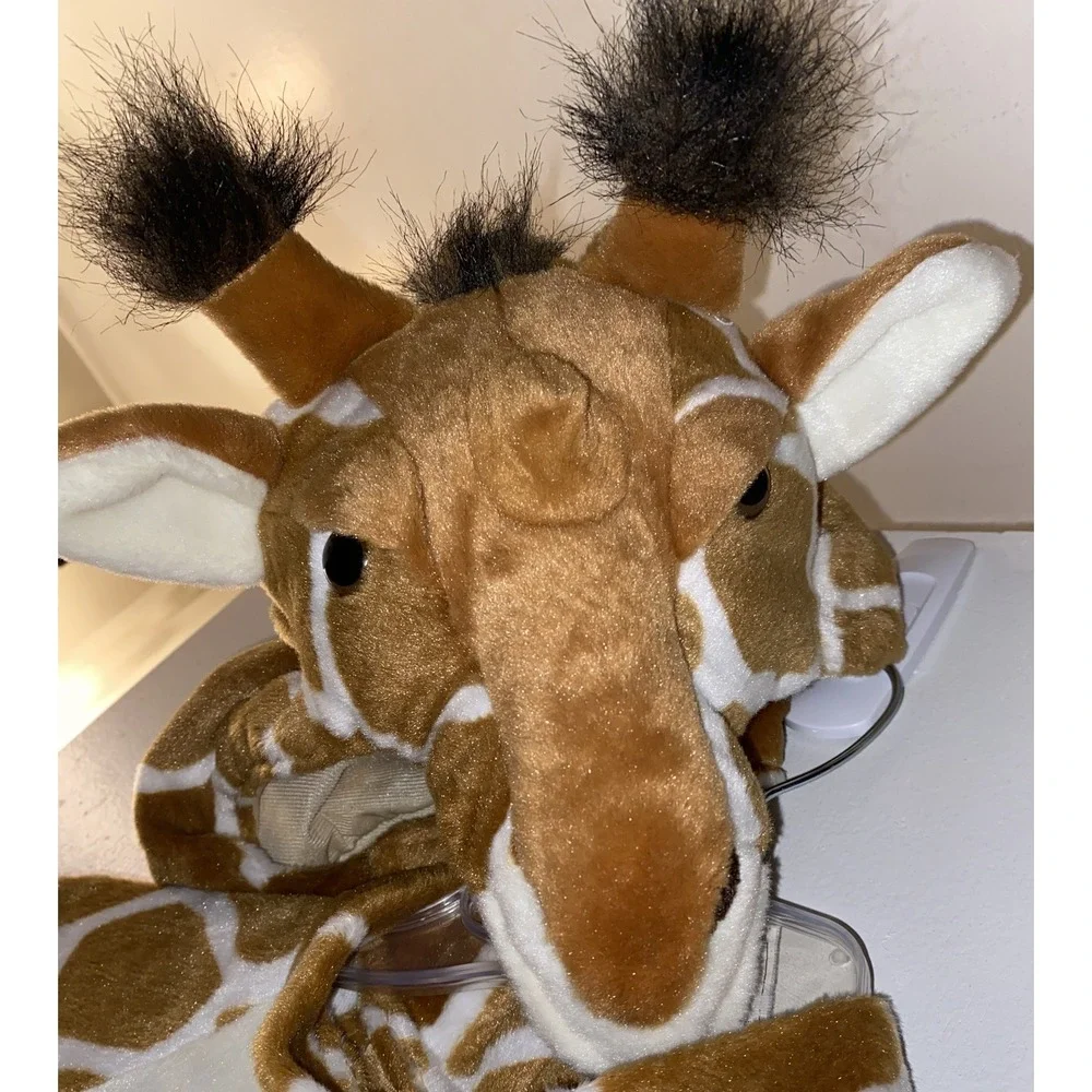 Giraffe Plush Costume One Piece Realistic Halloween Play Soft Warm Toddler Sz